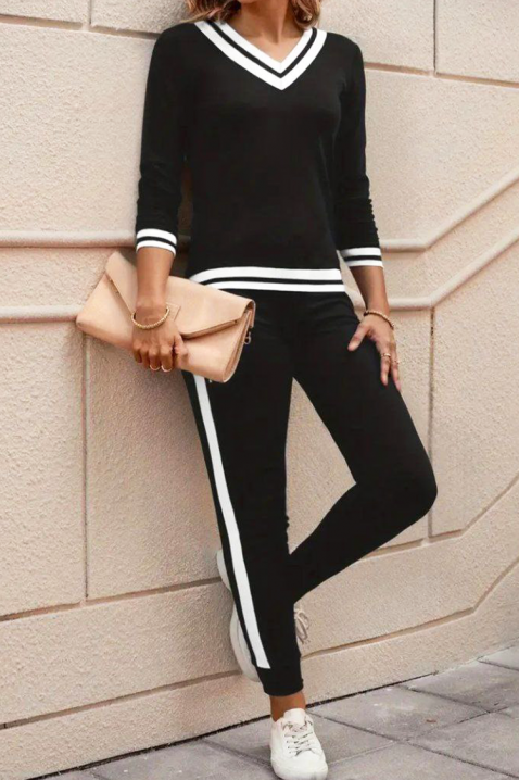 Komplet AMOVESTA BLACK - Komplety na co dzień | Ivet.PL Komplet AMOVESTA BLACK, Kolor : czarny, IVET.PL - Modna odzież