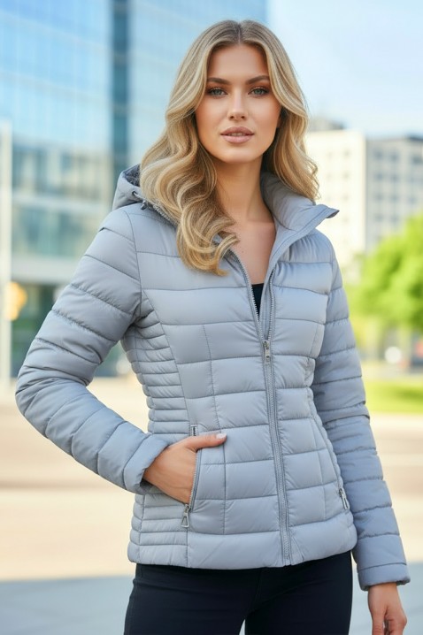 Kurtka DEFIONA GREY - Kurtki | Ivet.PL Kurtka DEFIONA GREY, Kolor : szary, IVET.PL - Modna odzież