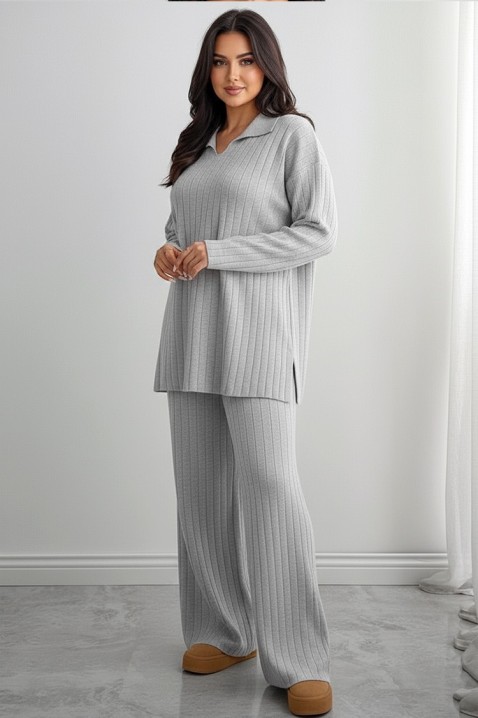 Komplet MAKSINA GREY - Komplety na co dzień | Ivet.PL Komplet MAKSINA GREY, Kolor : szary, IVET.PL - Modna odzież