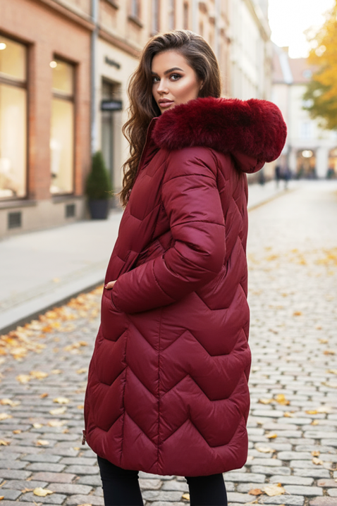 Kurtka TEROLTA BORDO, Kolor : bordowy, IVET.PL - Modna odzież