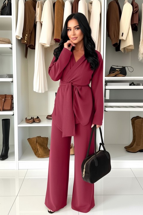 Komplet GOLZARFA BORDO, Kolor : bordowy, IVET.PL - Modna odzież