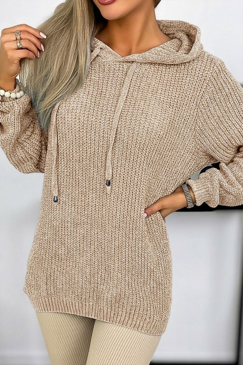 Bluza TRAMELFA BEIGE, Kolor :  beżowy, IVET.PL - Modna odzież