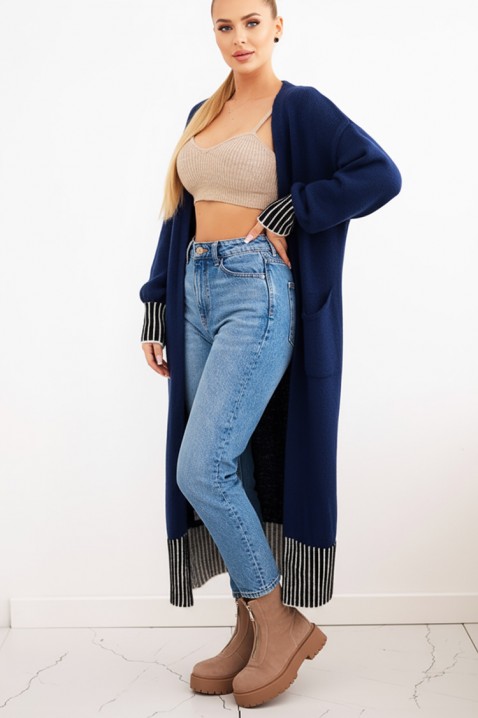 Kardigan GROTENGA NAVY, Kolor : granatowy, IVET.PL - Modna odzież