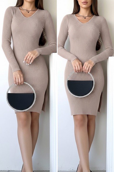 Sukienka MIOJELA BEIGE, Kolor :  beżowy, IVET.PL - Modna odzież