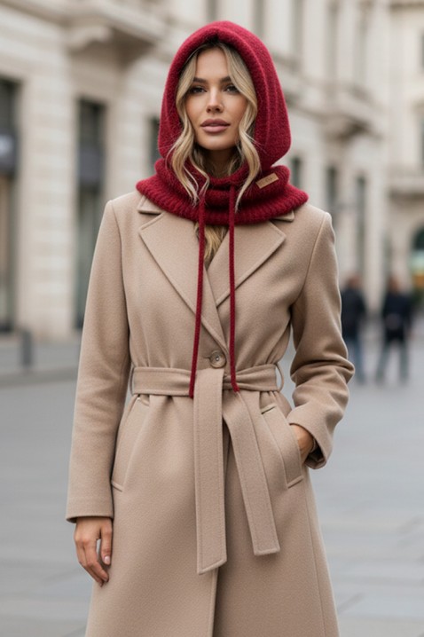 Czapka KAPILDA BORDO - Czapki | Ivet.PL Czapka KAPILDA BORDO, Kolor : bordowy, IVET.PL - Modna odzież