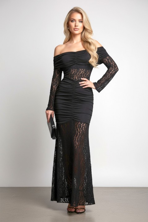 Sukienka UNDRENZA BLACK - Długie sukienki | Ivet.PL Sukienka UNDRENZA BLACK, Kolor : czarny, IVET.PL - Modna odzież