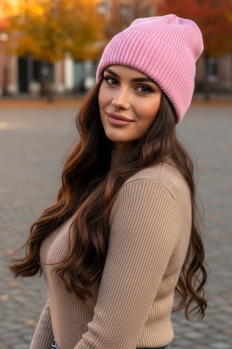 Czapka SNEROLZA PINK, Kolor : różowy, IVET.PL - Modna odzież