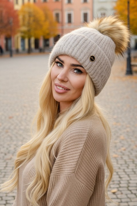 Czapka GORLEZKA GREY, Kolor : szary, IVET.PL - Modna odzież