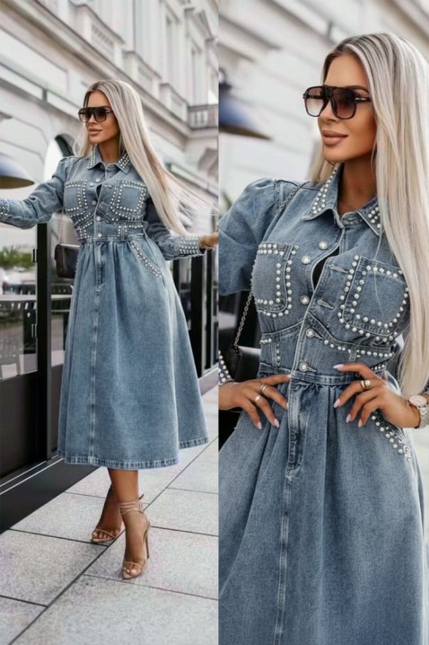 Sukienka BRALVENZA, Kolor : chabrowy, IVET.PL - Modna odzież