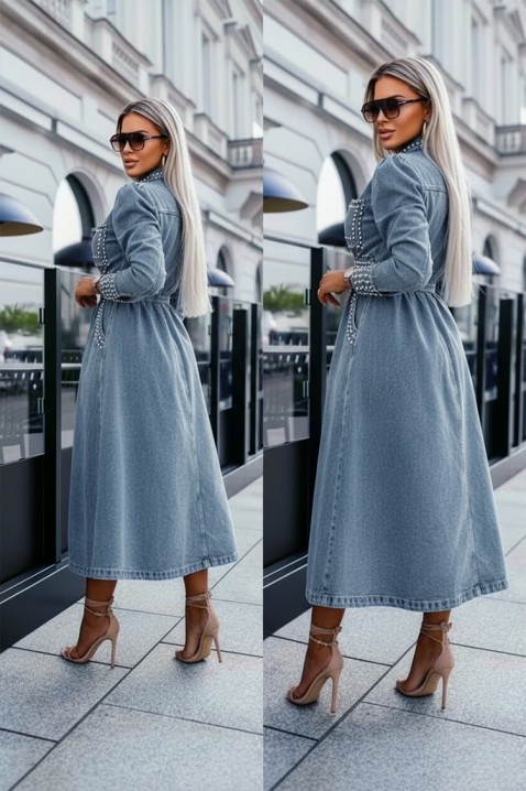 Sukienka BRALVENZA, Kolor : chabrowy, IVET.PL - Modna odzież