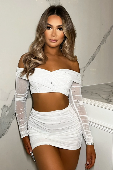 Komplet FANRELDA WHITE - Eleganckie komplety | Ivet.PL Komplet FANRELDA WHITE, Kolor : biały, IVET.PL - Modna odzież