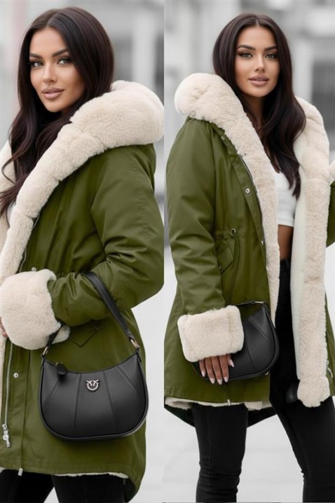 Kurtka LEILUSHA GREEN, Kolor : zielony, IVET.PL - Modna odzież