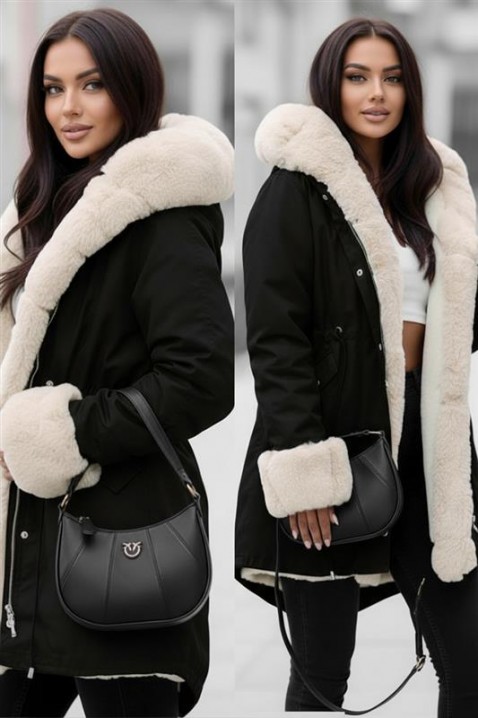 Kurtka LEILUSHA BLACK, Kolor : czarny, IVET.PL - Modna odzież