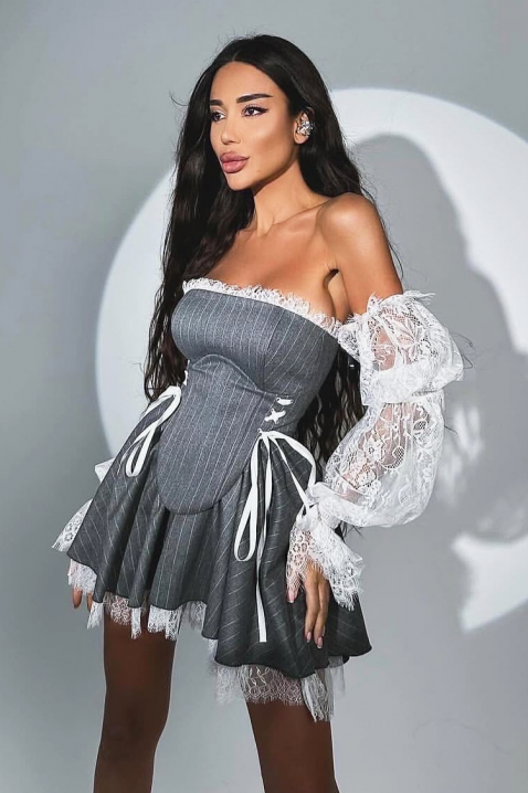 Sukienka VIRZOLA, Kolor : szary, IVET.PL - Modna odzież