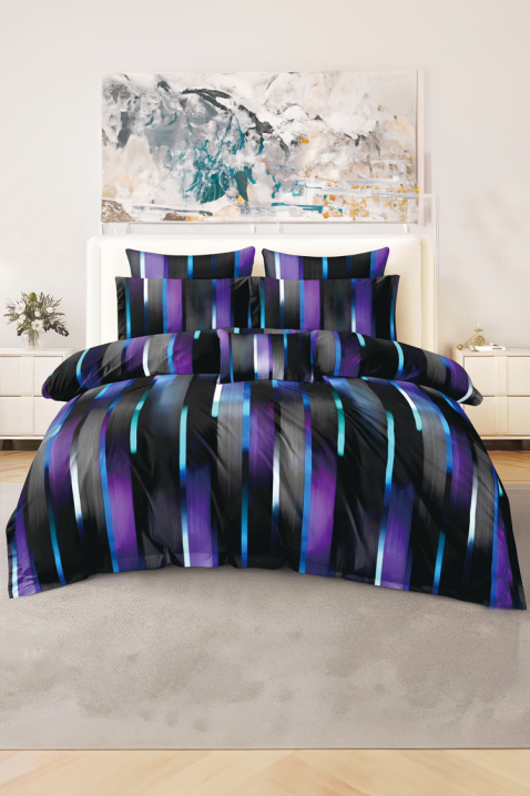 Komplet pościeli TRIONESY 200x220 cm bawełna - 4 elementy, Kolor : wielokolorowy, IVET.PL - Modna odzież