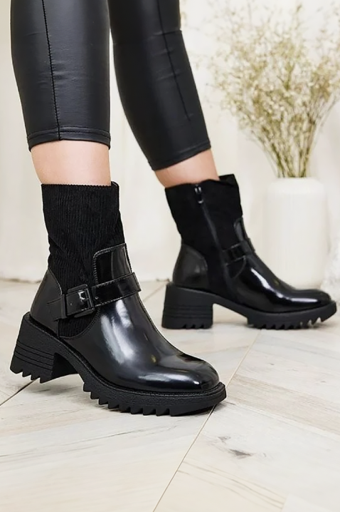 Botki KALOSTA, Kolor : czarny, IVET.PL - Modna odzież