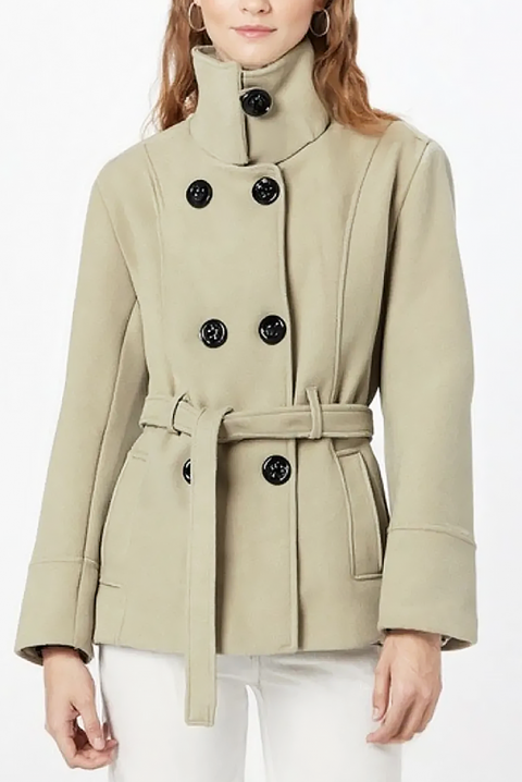 Płaszcz BLENZINA ECRU, Kolor : ecru, IVET.PL - Modna odzież