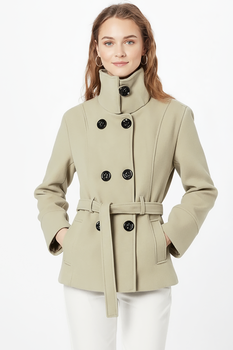 Płaszcz BLENZINA ECRU, Kolor : ecru, IVET.PL - Modna odzież