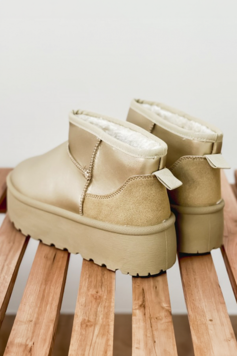 Botki VELZONTA GOLD, Kolor : złoty, IVET.PL - Modna odzież