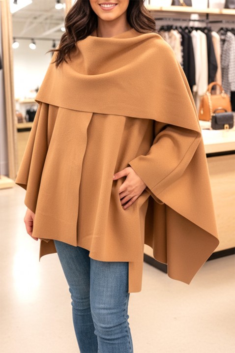 Płaszcz POKRINZA CAMEL, Kolor : jasnobrązowy, IVET.PL - Modna odzież