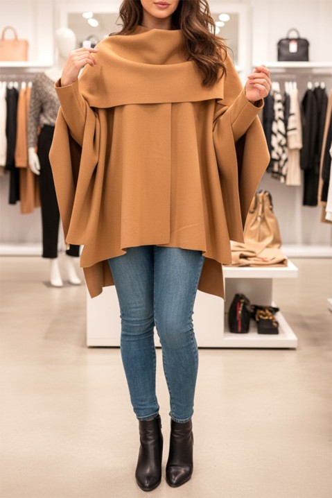 Płaszcz POKRINZA CAMEL, Kolor : jasnobrązowy, IVET.PL - Modna odzież