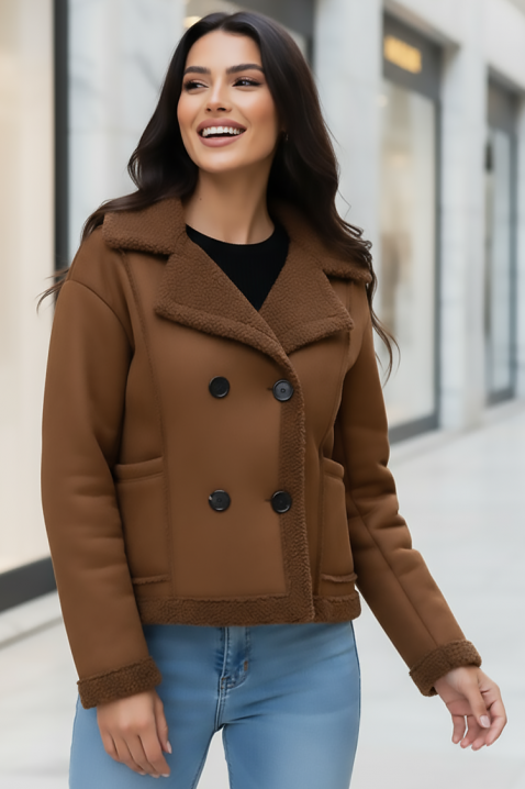 Kurtka TORMELDA BROWN, Kolor : brązowy, IVET.PL - Modna odzież