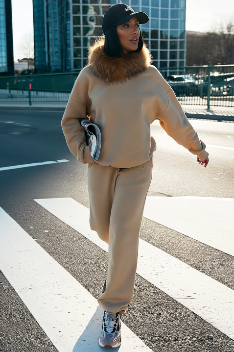 Komplet RODIPA BEIGE, Kolor :  beżowy, IVET.PL - Modna odzież