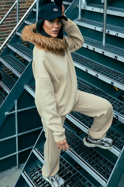 Komplet RODIPA BEIGE, Kolor :  beżowy, IVET.PL - Modna odzież