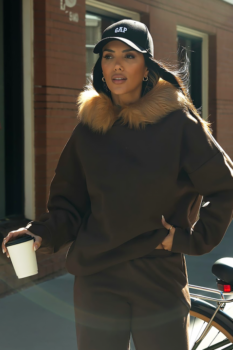 Komplet RODIPA BROWN, Kolor : brązowy, IVET.PL - Modna odzież