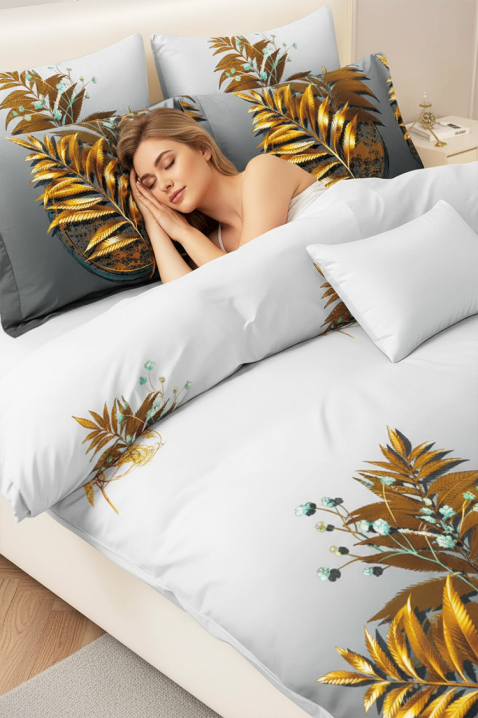 Komplet pościeli ZERMONLY 200x220 cm bawełna - 4 elementy, Kolor : wielokolorowy, IVET.PL - Modna odzież