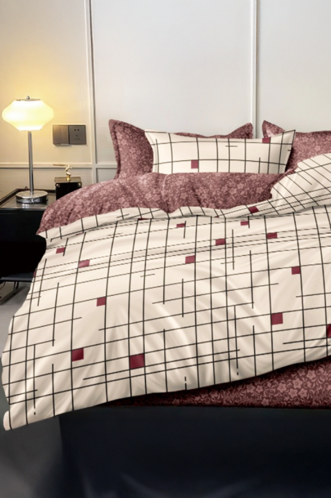 Komplet pościeli GORMENY 200x220 cm bawełna - 4 elementy, Kolor : wielokolorowy, IVET.PL - Modna odzież