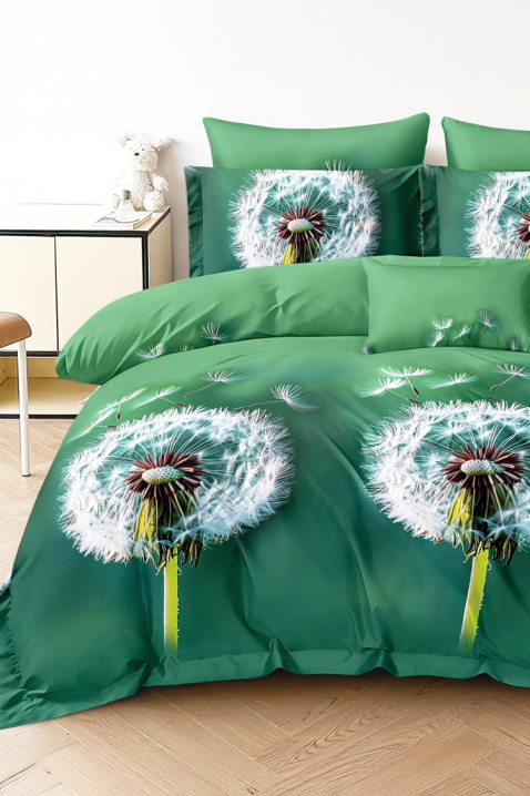 Komplet pościeli TRIONEFY 200x220 cm bawełna - 4 elementy, Kolor : zielony, IVET.PL - Modna odzież