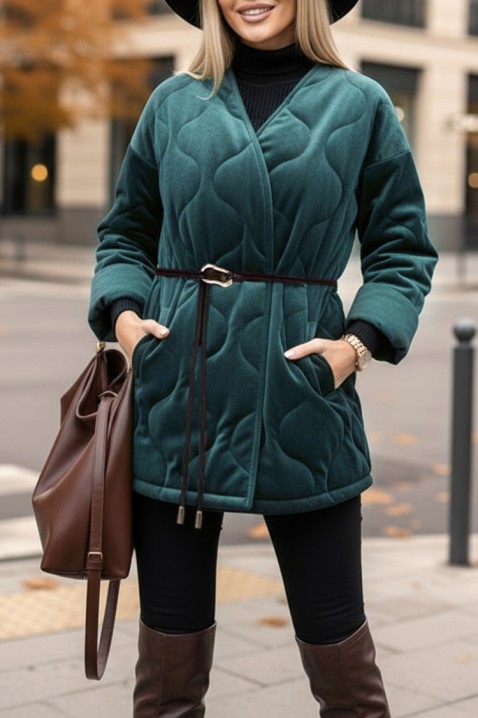 Płaszcz FESOLGA PETROL, Kolor : petrol, IVET.PL - Modna odzież