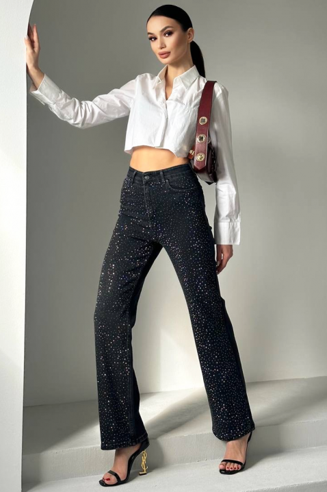 Jeansy SEFIRENA BLACK, Kolor : czarny, IVET.PL - Modna odzież