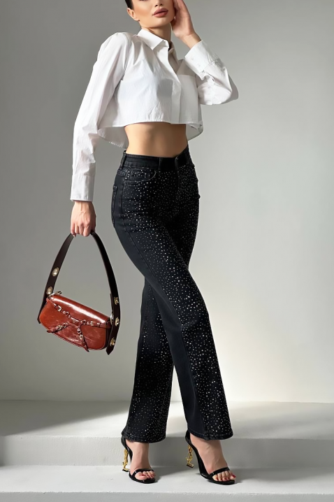 Jeansy SEFIRENA BLACK, Kolor : czarny, IVET.PL - Modna odzież