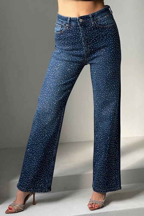 Jeansy SEFIRENA BLUE, Kolor : chabrowy, IVET.PL - Modna odzież