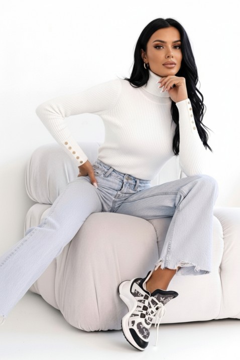 Bluzka PEROLTA WHITE, Kolor : biały, IVET.PL - Modna odzież