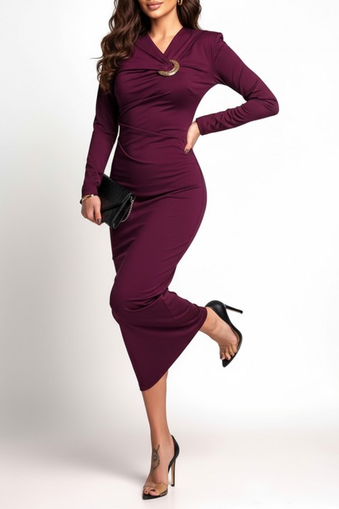 Sukienka AMORGA BORDO, Kolor : bordowy, IVET.PL - Modna odzież