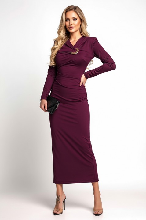 Sukienka AMORGA BORDO, Kolor : bordowy, IVET.PL - Modna odzież