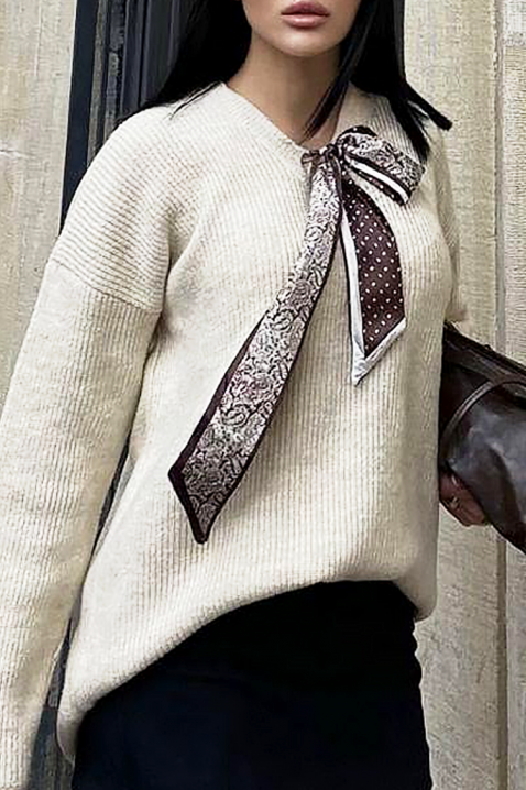 Sweter SHARLINTA ECRU, Kolor : ecru, IVET.PL - Modna odzież