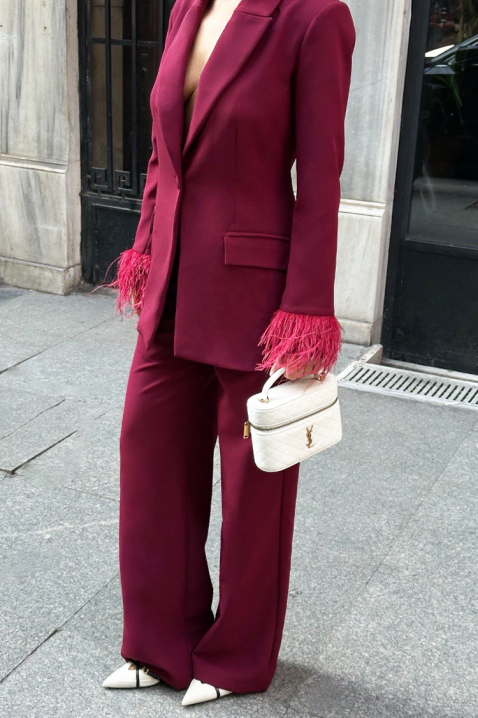 Komplet BROVELDA, Kolor : bordowy, IVET.PL - Modna odzież