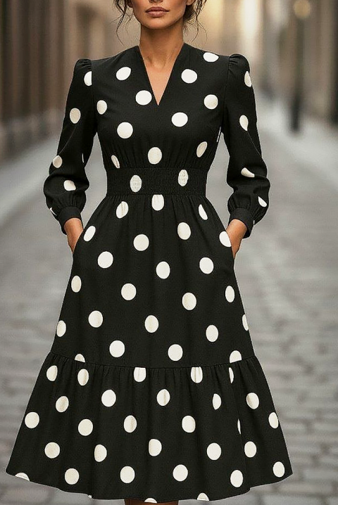 Sukienka TRONZINA, Kolor : czarny, IVET.PL - Modna odzież