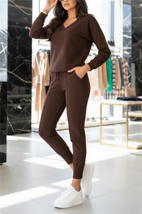 Komplet LOMANDA BROWN, Kolor : brązowy, IVET.PL - Modna odzież