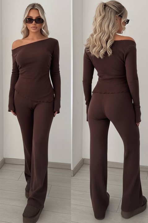 Komplet ABENITA BROWN, Kolor : brązowy, IVET.PL - Modna odzież