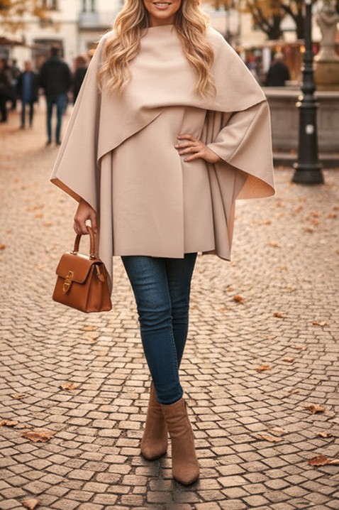 Płaszcz POKRINZA ECRU, Kolor : ecru, IVET.PL - Modna odzież