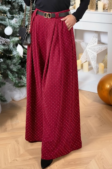 Spodnie VALEANA BORDO, Kolor : bordowy, IVET.PL - Modna odzież