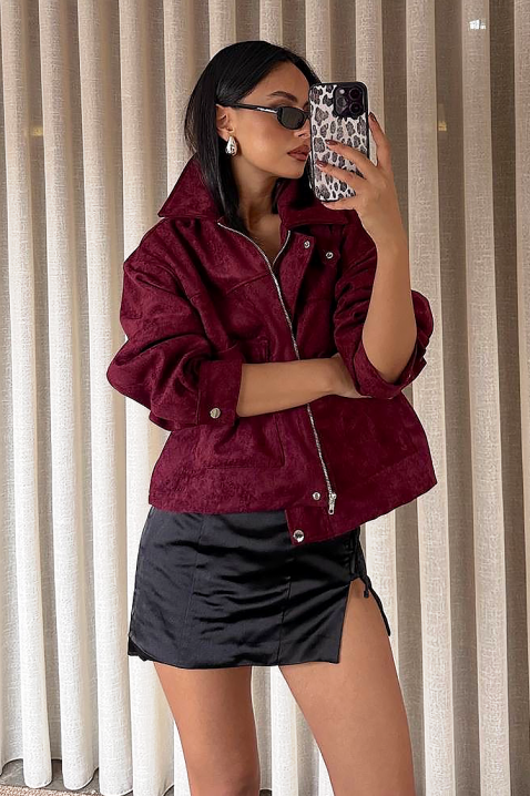 Kurtka REMZINA BORDO, Kolor : bordowy, IVET.PL - Modna odzież