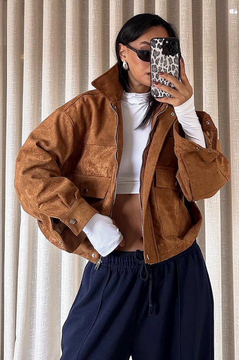 Kurtka REMZINA CAMEL, Kolor : jasnobrązowy, IVET.PL - Modna odzież