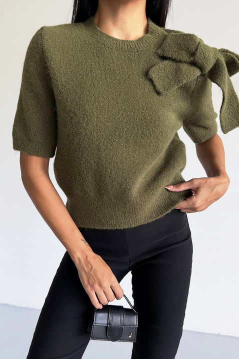 Sweter DAFILDA OLIVE, Kolor : oliwkowy, IVET.PL - Modna odzież