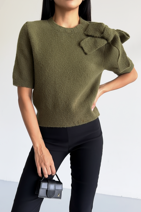 Sweter DAFILDA OLIVE, Kolor : oliwkowy, IVET.PL - Modna odzież